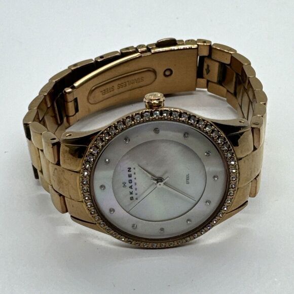 Skagen 347SRXR Women\'s Rose Gold Stainless Steel Analog Dial Quartz Watch AEA275 main image 4